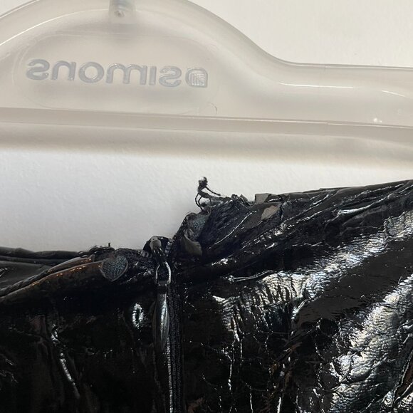 Crinkle Faux Leather Mini Skirt - Picture 5 of 8